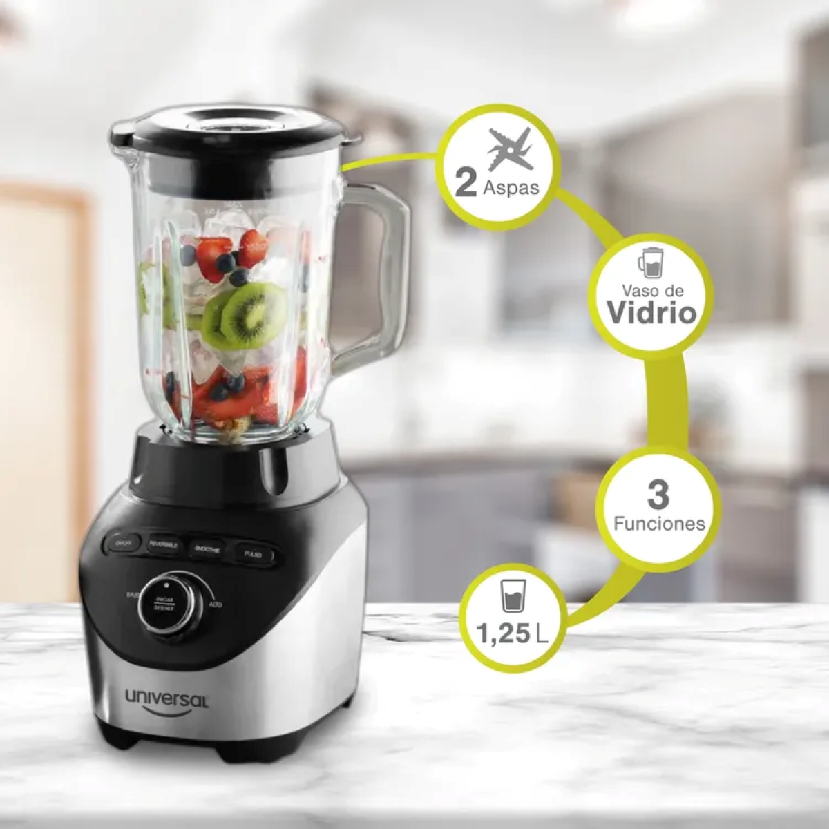 Licuadora UNIVERSAL L62090-ELITE 650W