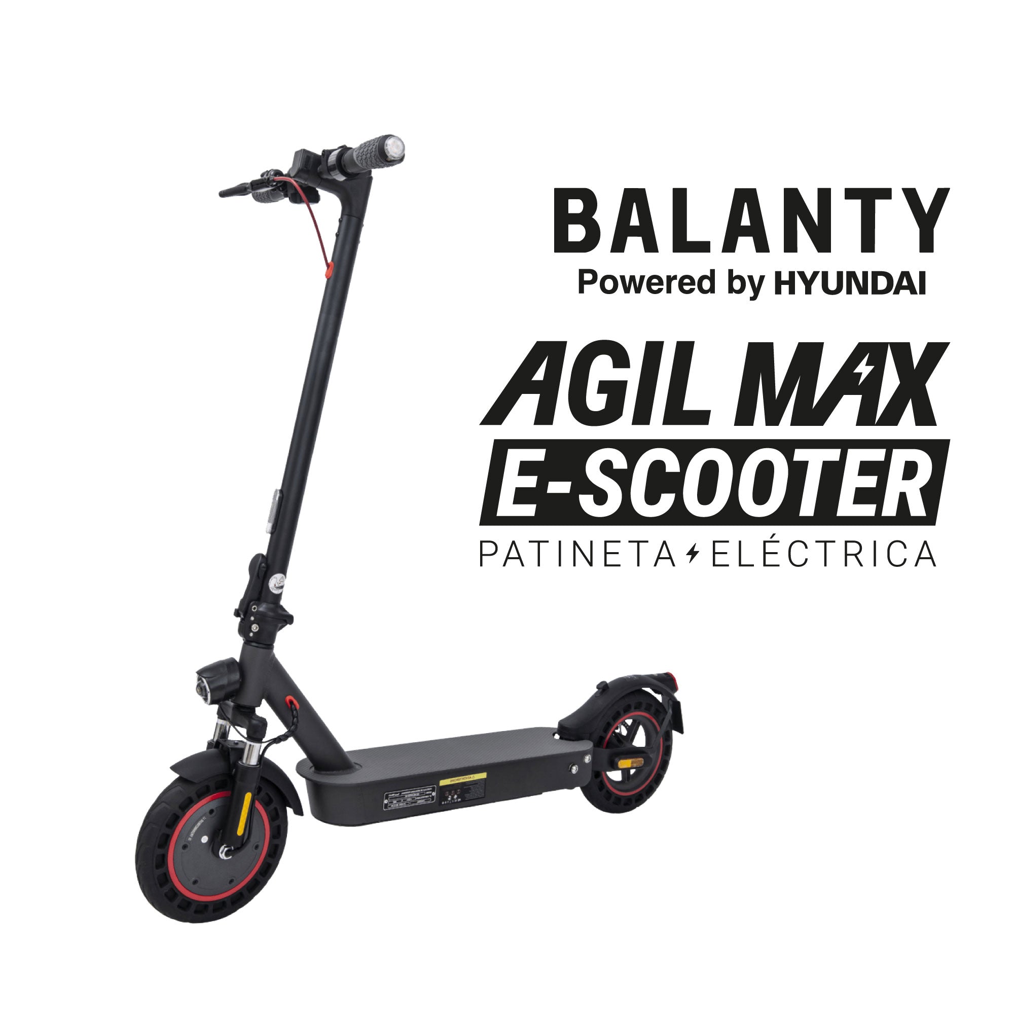 Patineta Eléctrica HYUNDAI Agil Max Negra