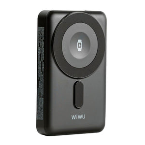 Batería portátil WiWU WI-P056 de 10000mAh con cable dual color negro