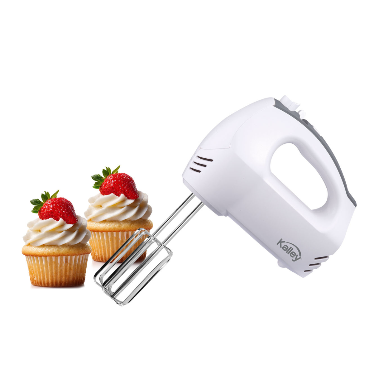 Batidora Manual KALLEY K-MBAM30B01 5 Velocidades Blanco