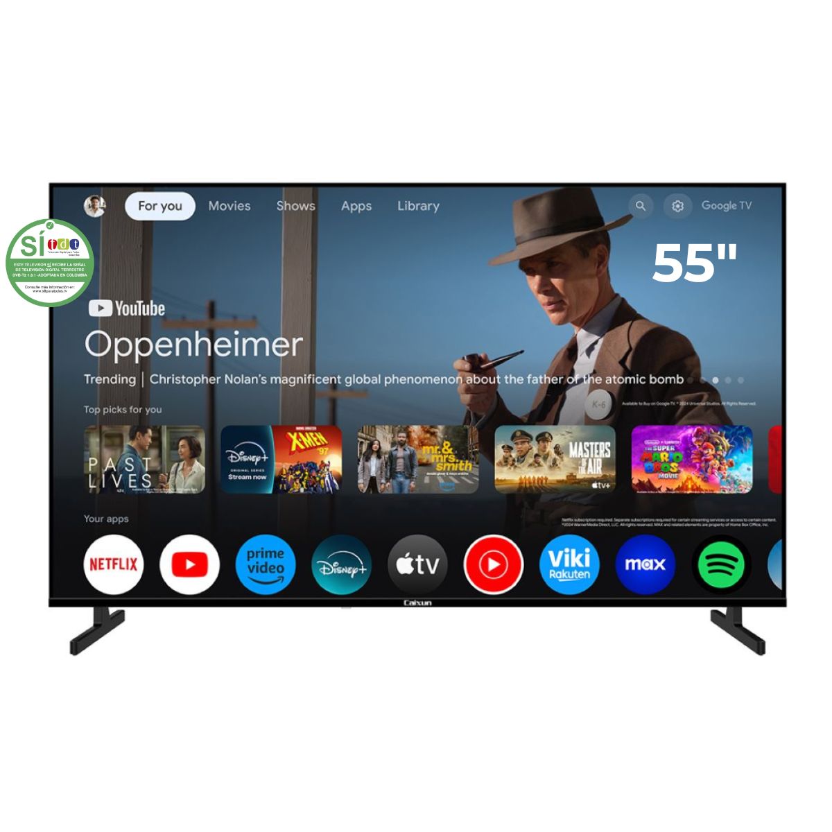 Televisor CAIXUN 55" C55KAUG Google TV UHD-4K