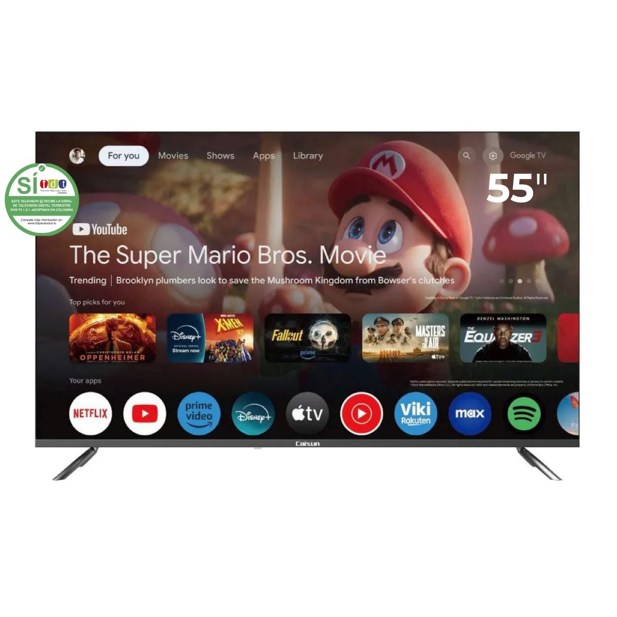 Televisor CAIXUN 55" C55VAUGQ UHD 4K Google TV