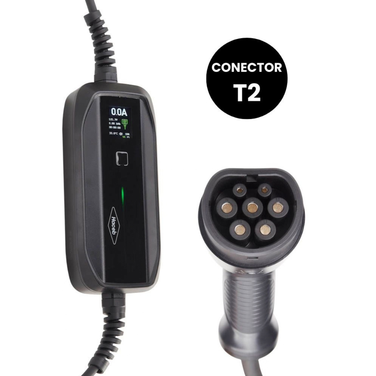 Cargador Portátil Para Vehículos HACEB EDC VE P T2 1 Negro