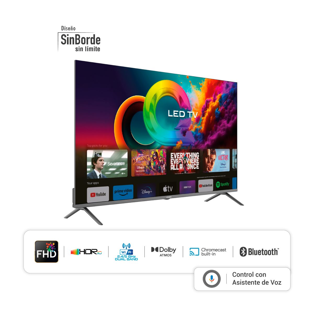 Televisor 50" HYUNDAI HYLED5027QFG FHD