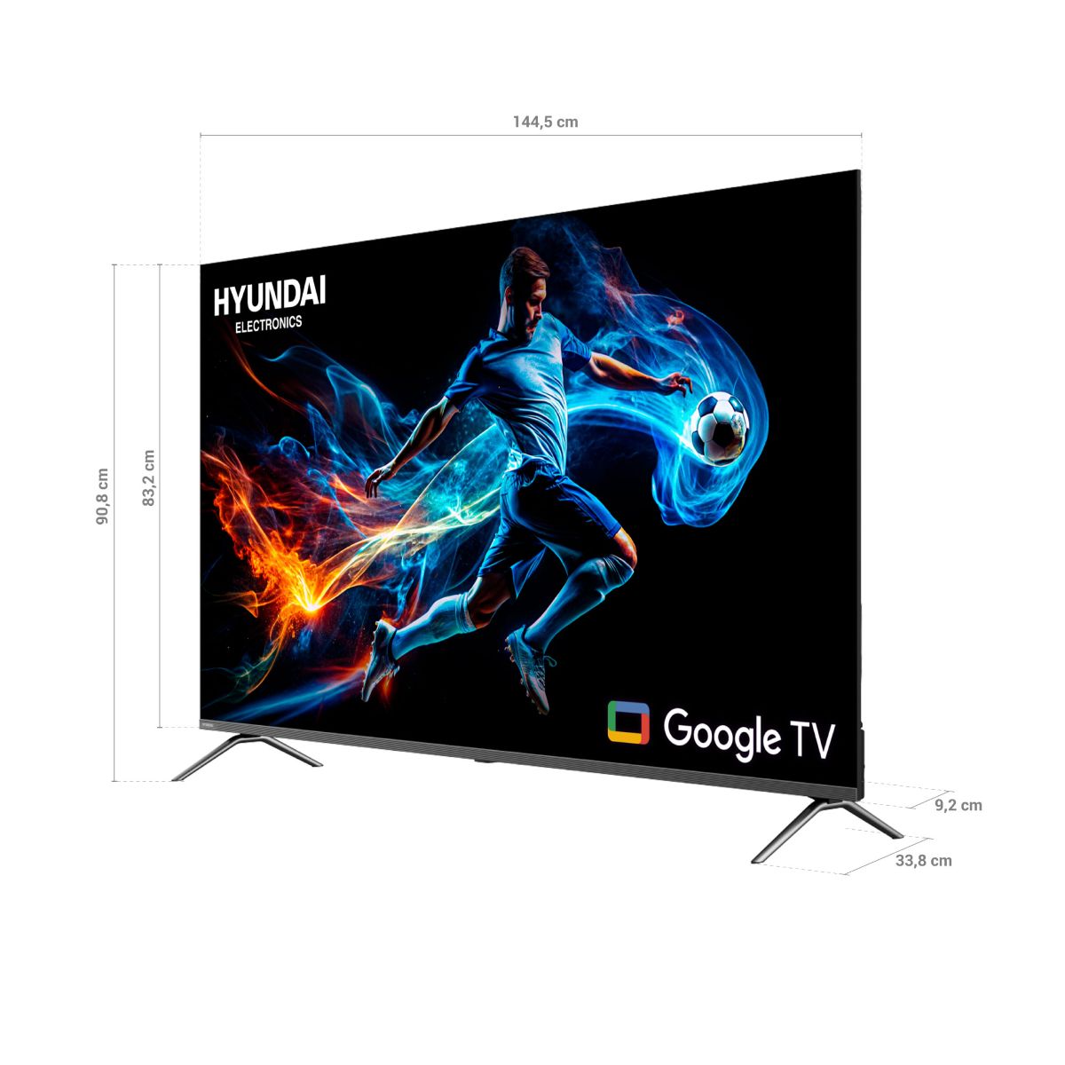 Televisor 65" HYUNDAI HYLED6514QMG 4k Miniled