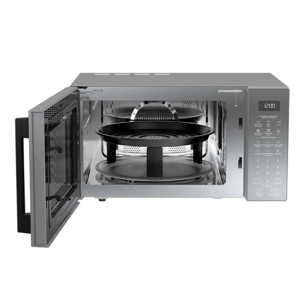 Horno Microondas WHIRLPOOL Con Air Fry 29 Litros Gris Espejo