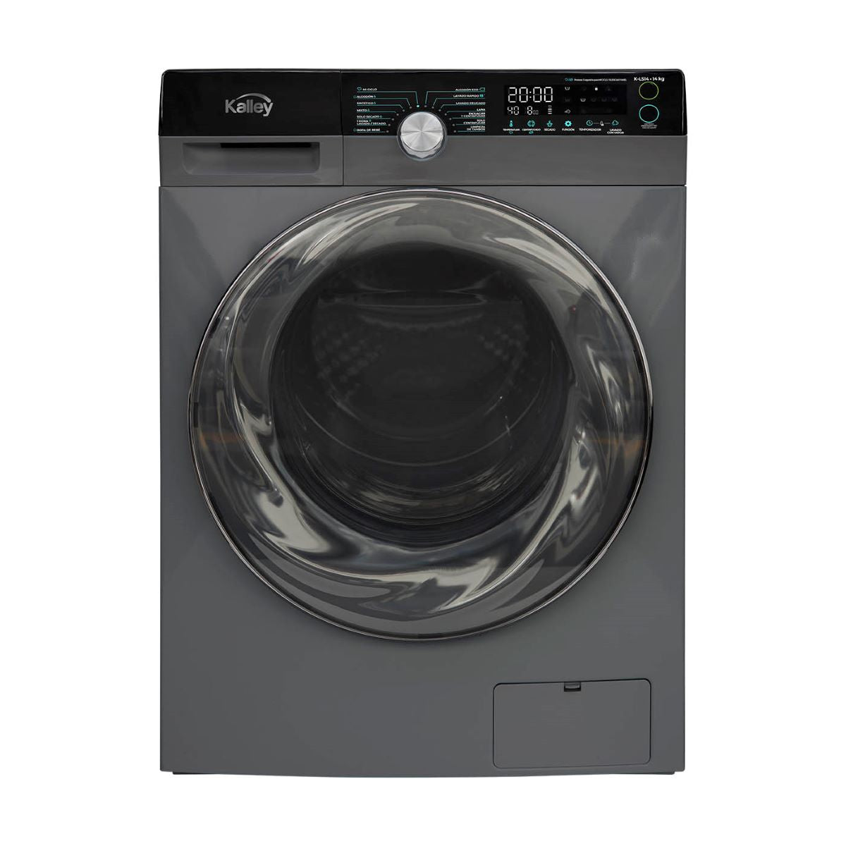 Lavadora Secadora KALLEY K-LS15 15 Kilos Carga Frontal Gris