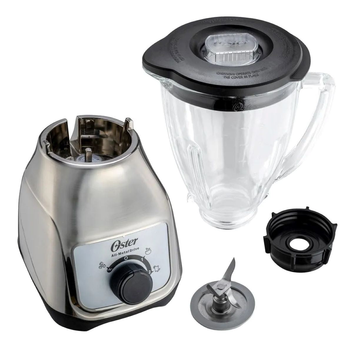 Licuadora OSTER BLSTKAGNRD Control De Perilla Vaso Vidrio Niquel