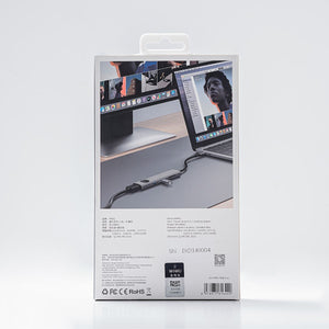 Hub multipuerto WiWU Travel WI-HB001 8 en 1 color gris