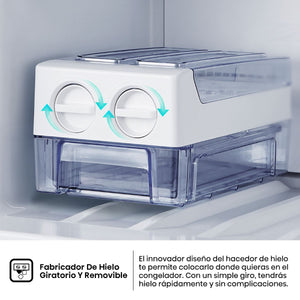 Nevera No Frost Hisense BCD-375 de 375 litros color silver