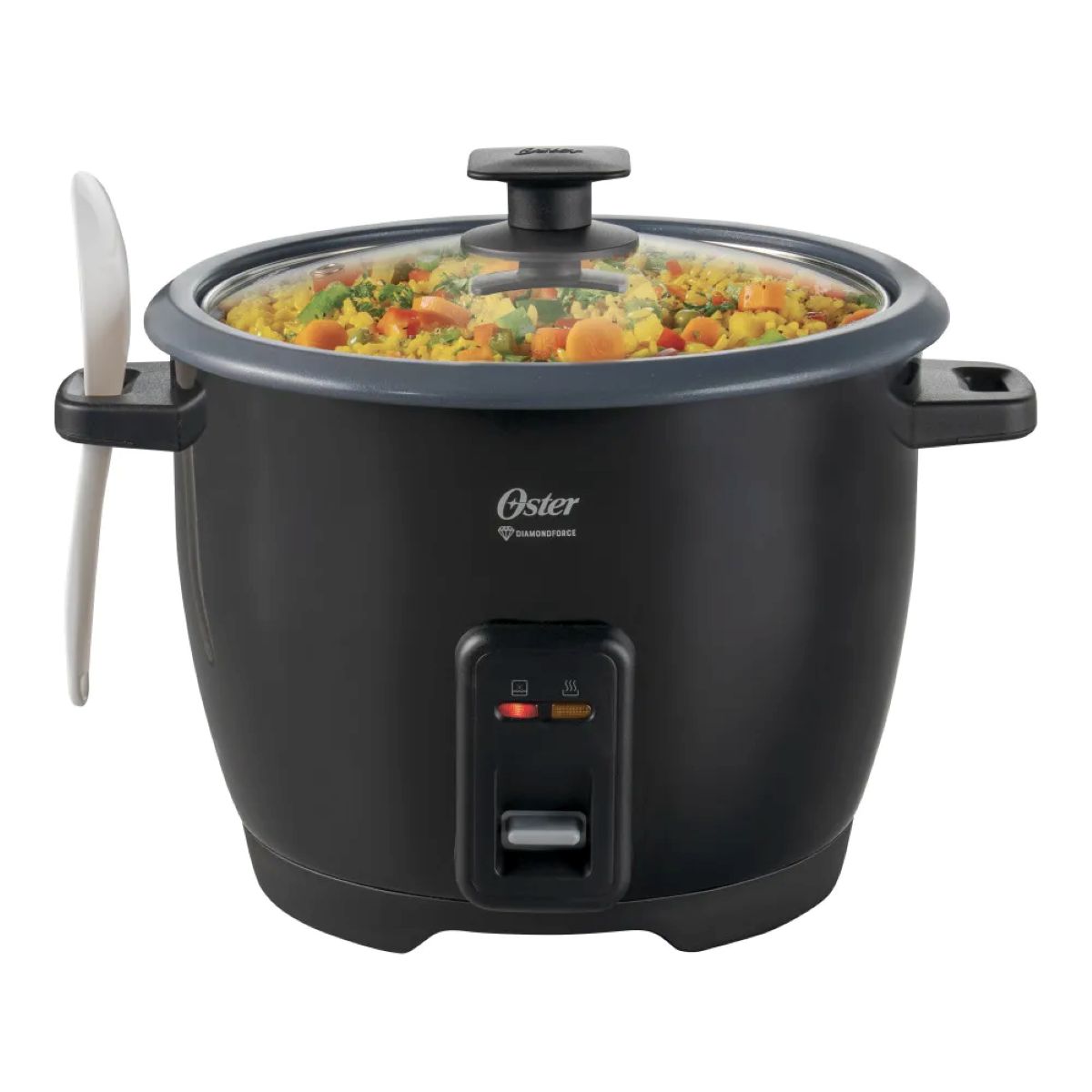 Olla Arrocera OSTER 10 Tazas Multiusos DiamondForce Negro