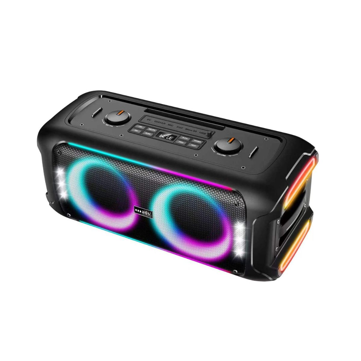 Parlante FT Milan DT-206D Luz Led Negro
