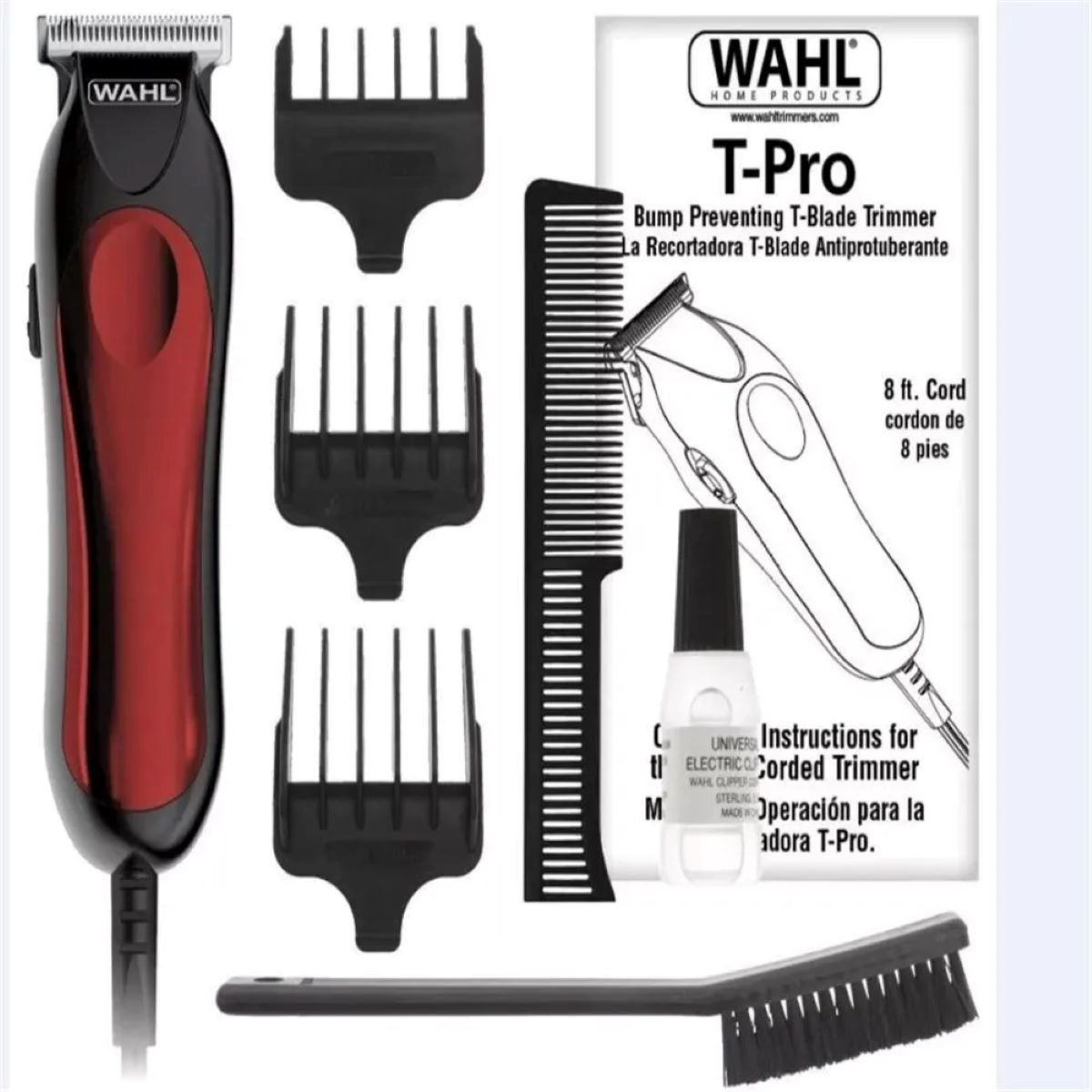 Patillera WAHL W-PRO Roja