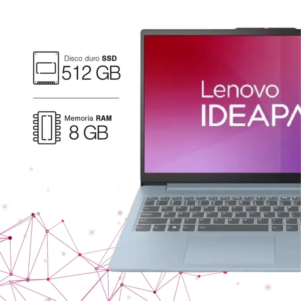 Portátil LENOVO IP 3 15AMN8 RYZ5 512 GB 8GB