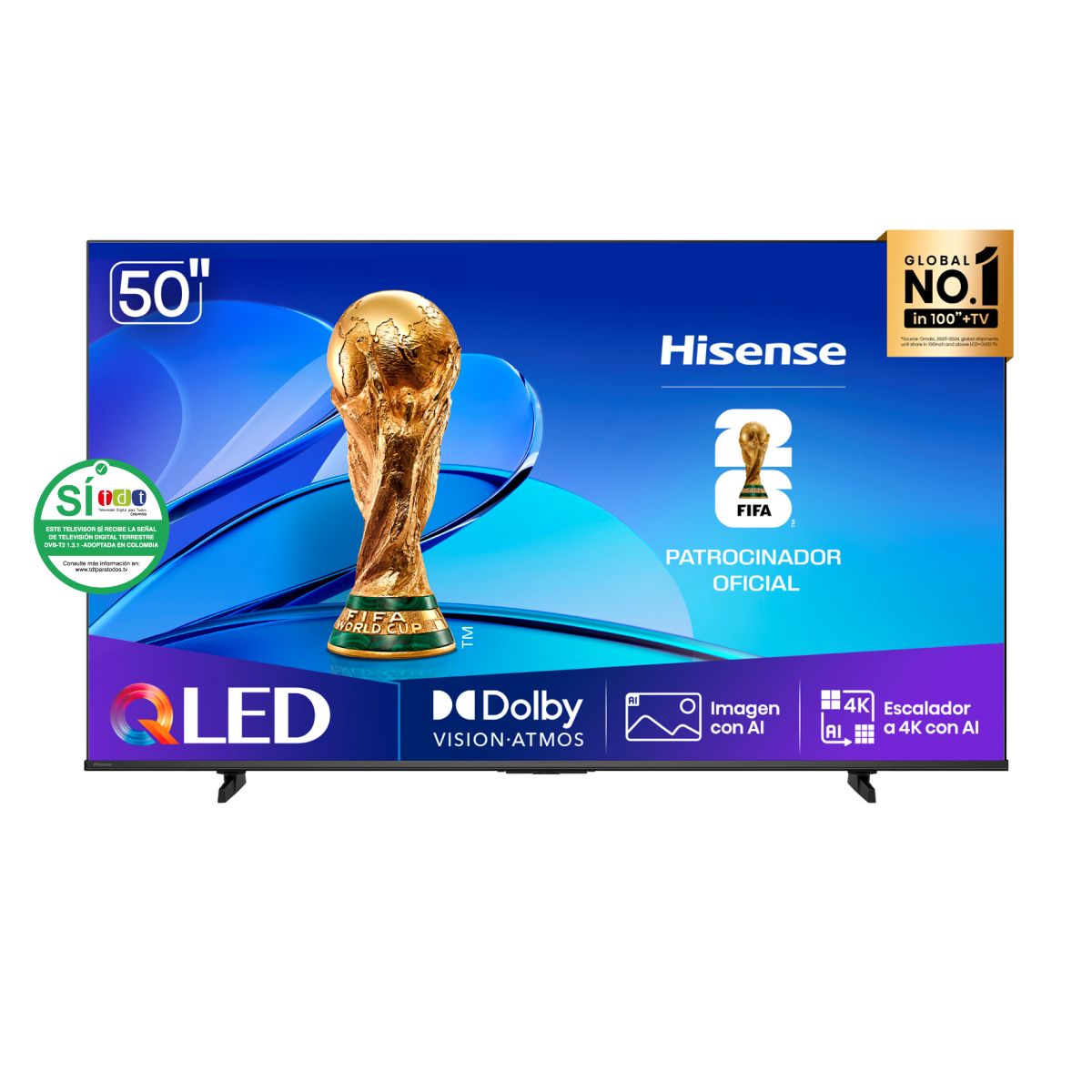 Televisor HISENSE 50" 50Q6QV UHD 4K Qled