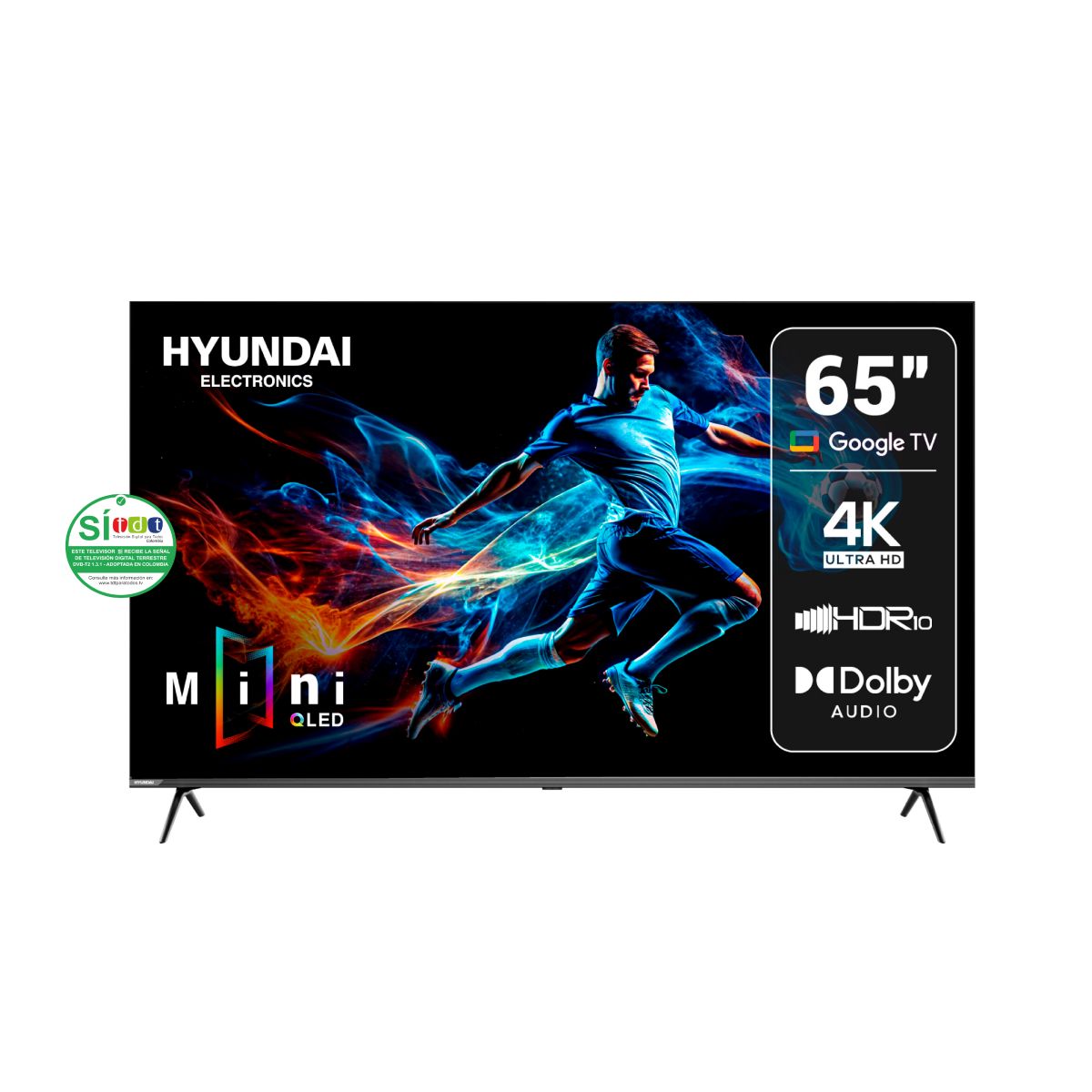 Televisor 65" HYUNDAI HYLED6514QMG 4k Miniled