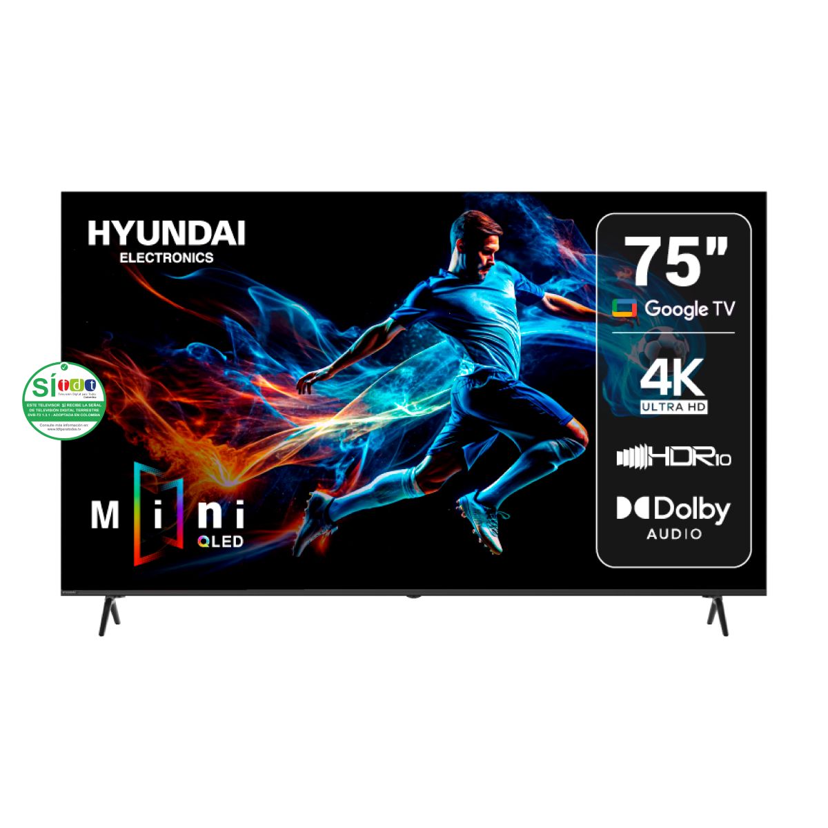 Miniled QLED HYUNDAI 75" HYLED7503QMG 4K UHD Google TV