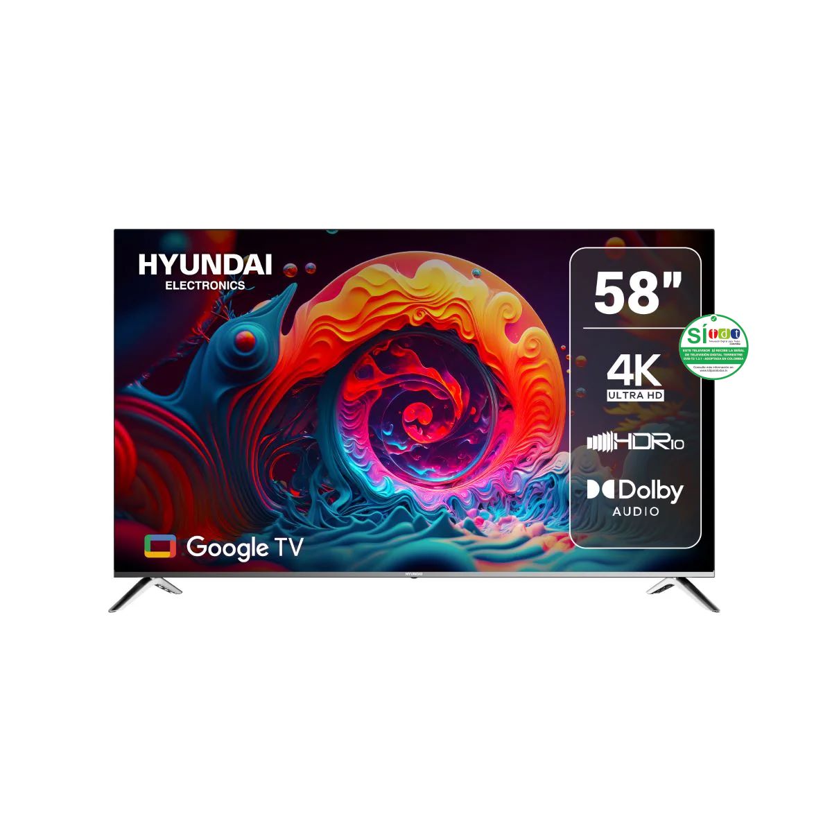Televisor 58" HYUNDAI HYLED5812G UHD 4K