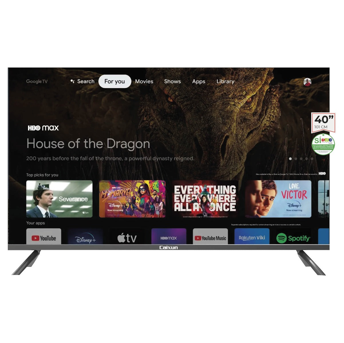 Televisor CAIXUN C40VAFG 40 FHD Google Tv