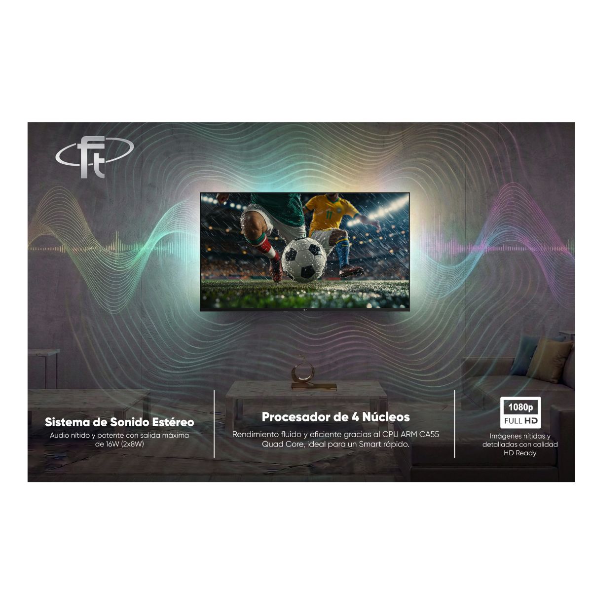 Televisor FT 40" 40FAL1F5CO FHD Google Tv
