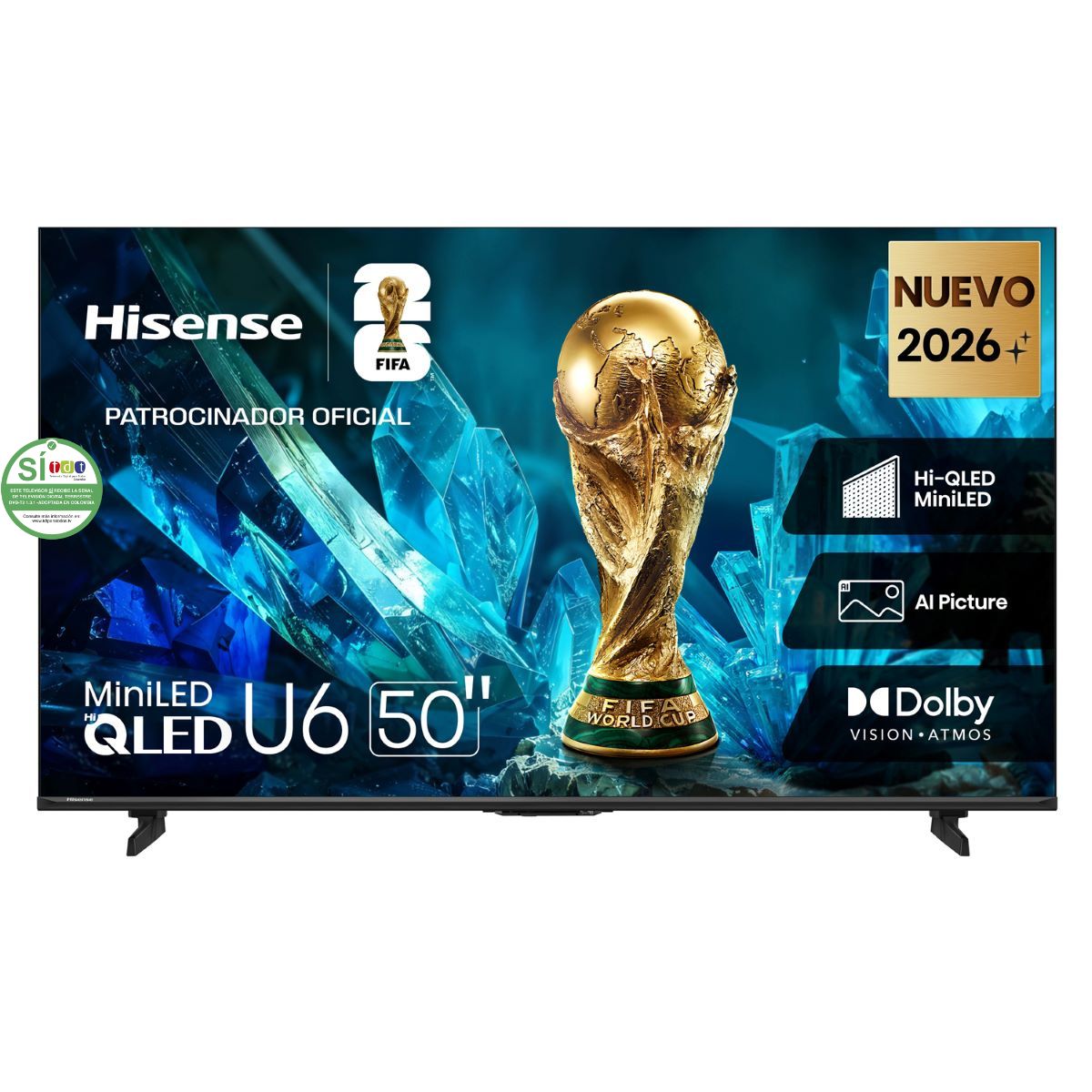 Televisor HISENSE 50 Pulgadas 50U6ESV Uled Miniled 4K UHD