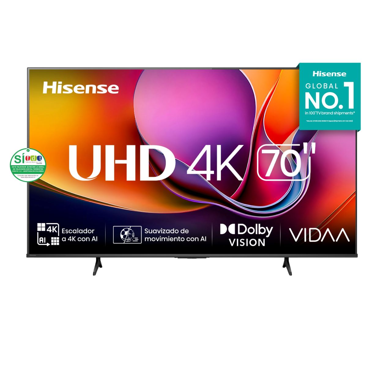 Televisor HISENSE 70" 70A6NV VIDAA Smart Tv