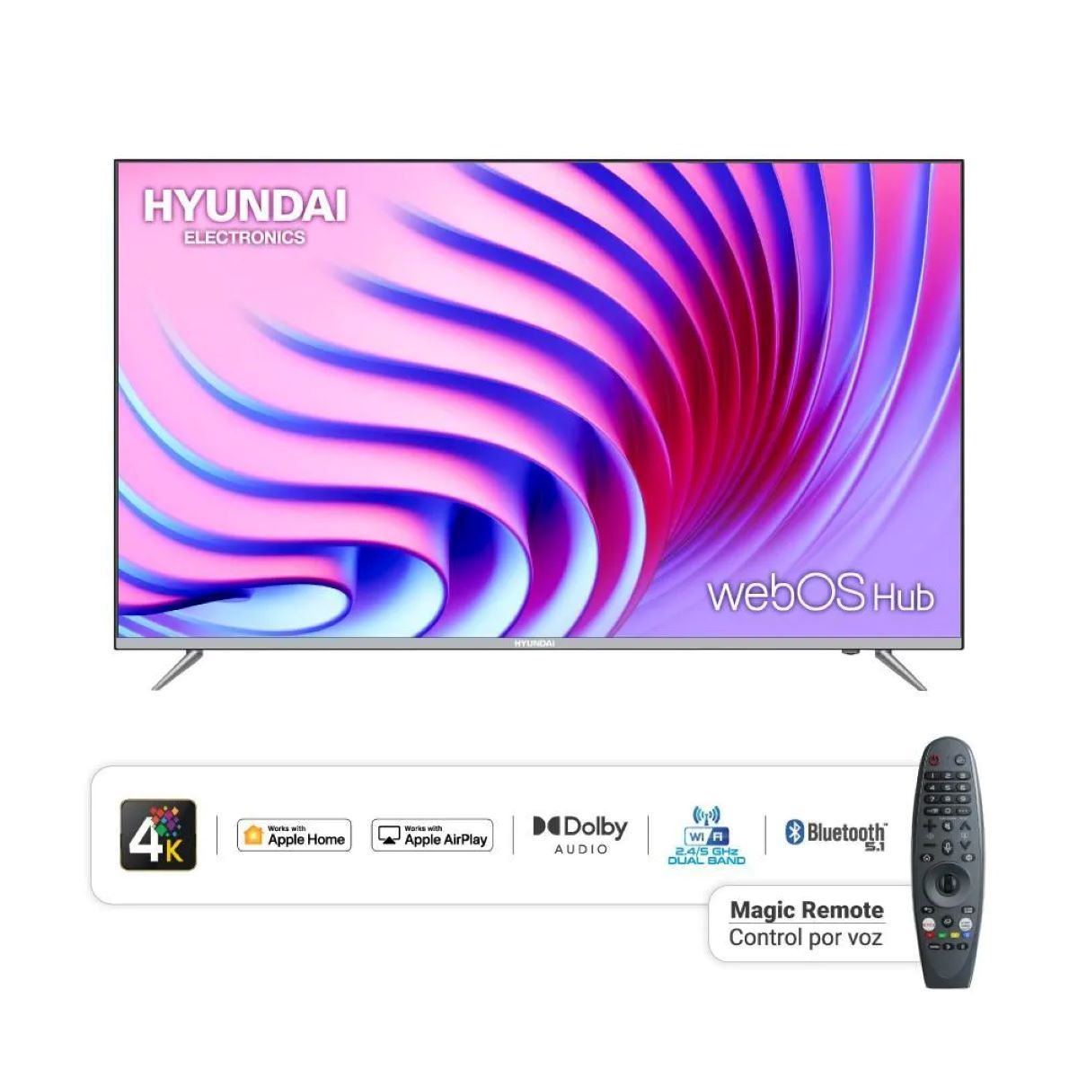 Televisor HYUNDAI 50" HYLED5017W4KM Web Os