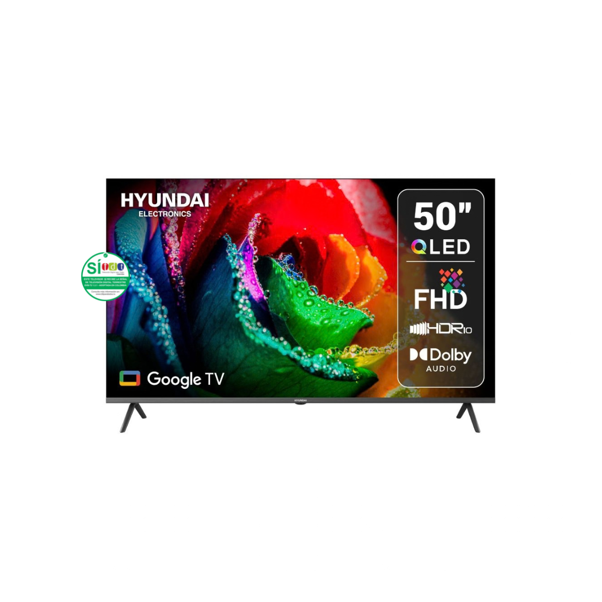 Televisor HYUNDAI 50 Pulgadas HYLED5027QFG FHD Google TV