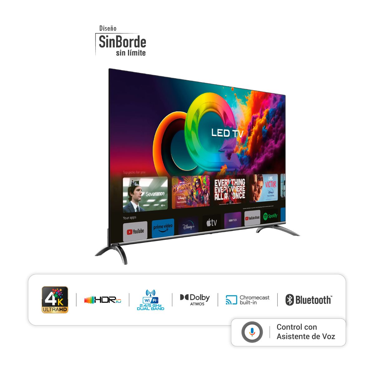 Televisor HYUNDAI 58” HYLED5813QG 4K Google TV