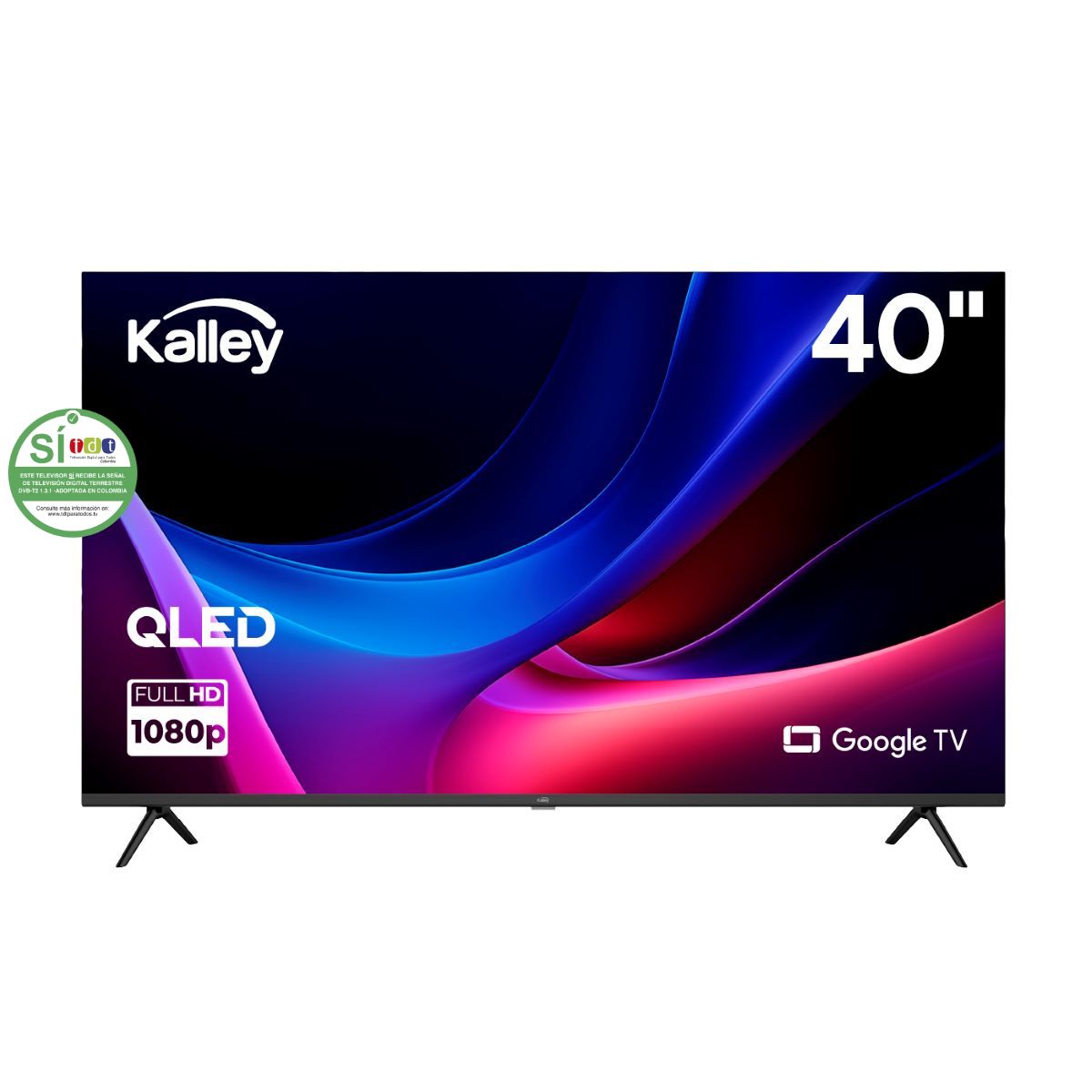 Televisor KALLEY 40” 40GQ200 FHD Qled Google Tv