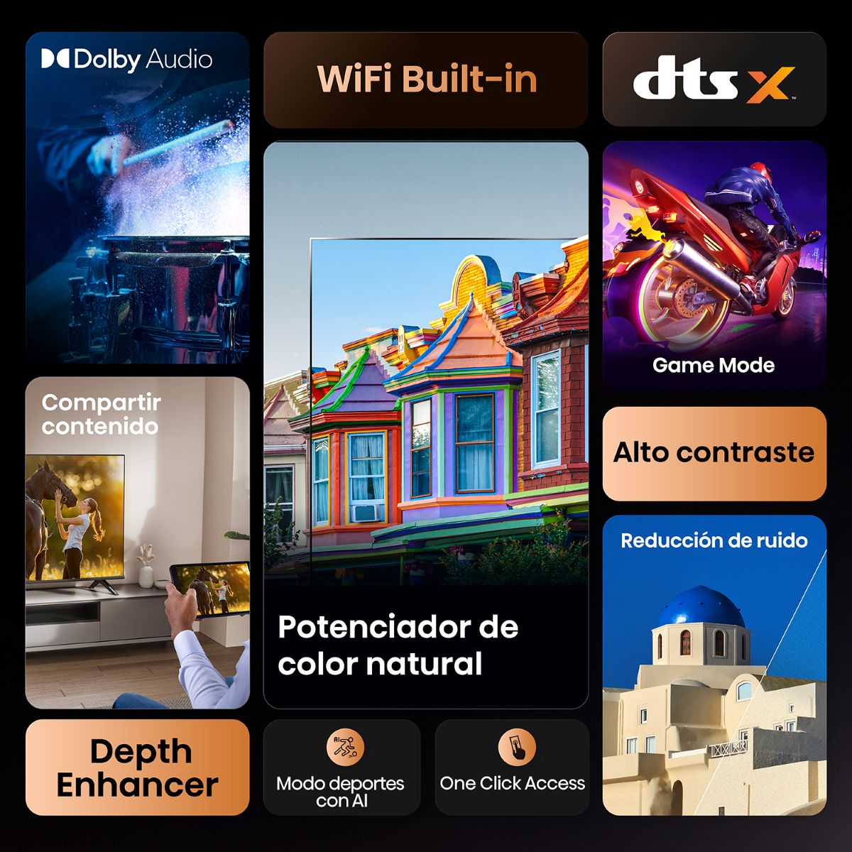 Televisor LED HISENSE 50 A4NV FHD SMAR TV