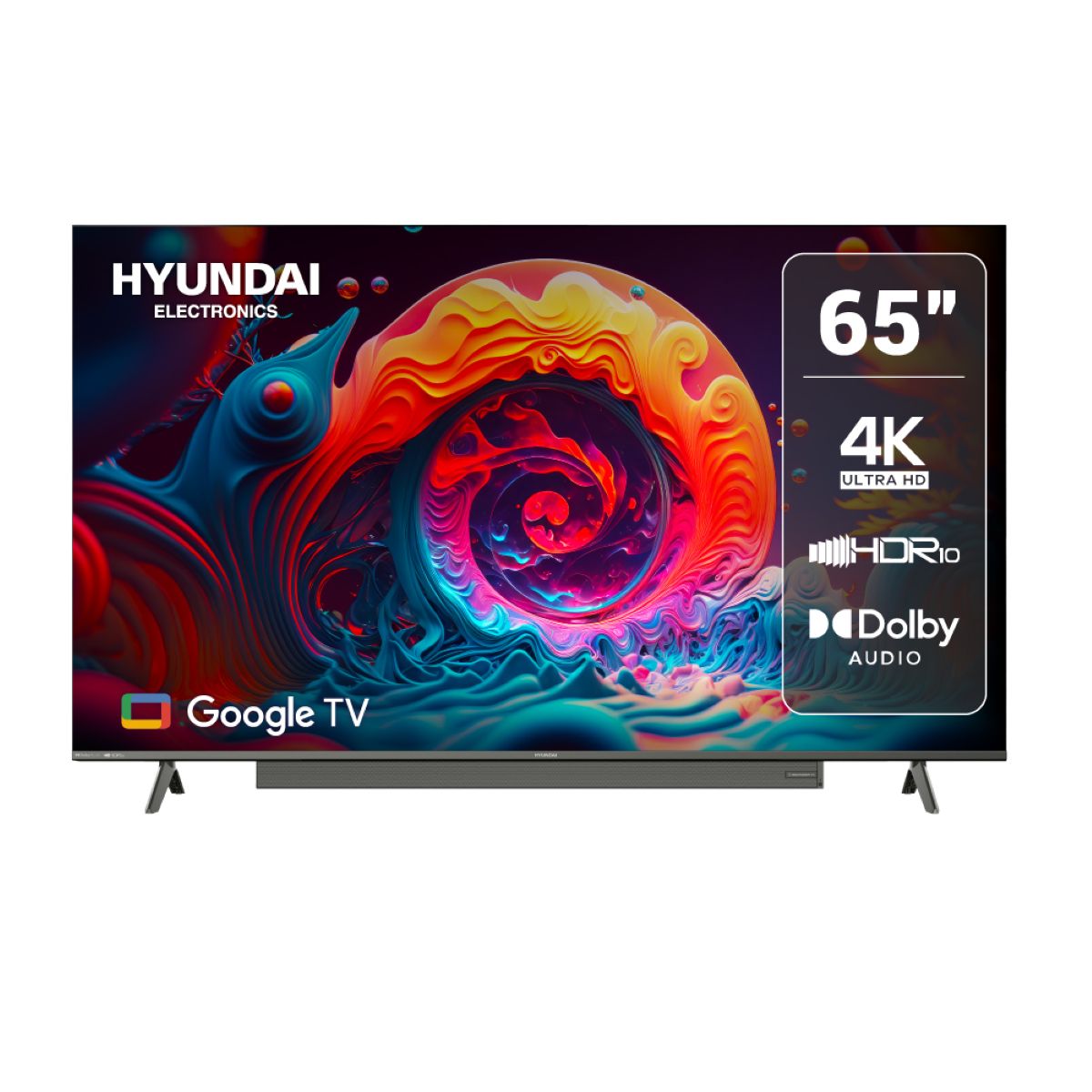 Televisor LED HYUNDAI 65" HYLED6515G SMART + Barra