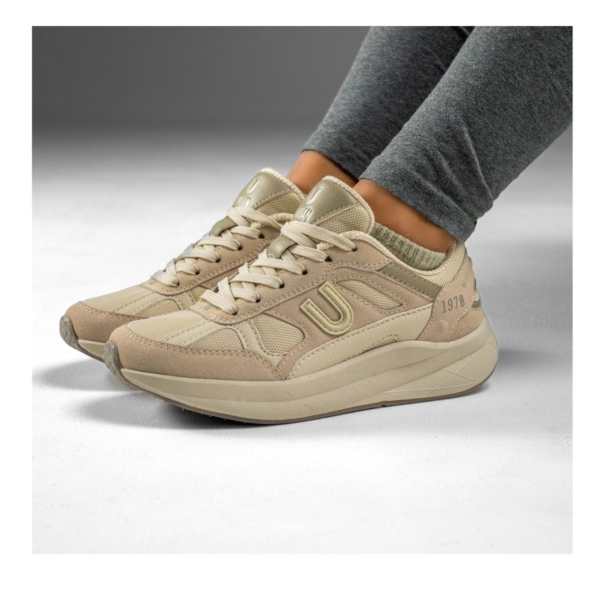 Tenis URBAN REF UM285 Dama Beige