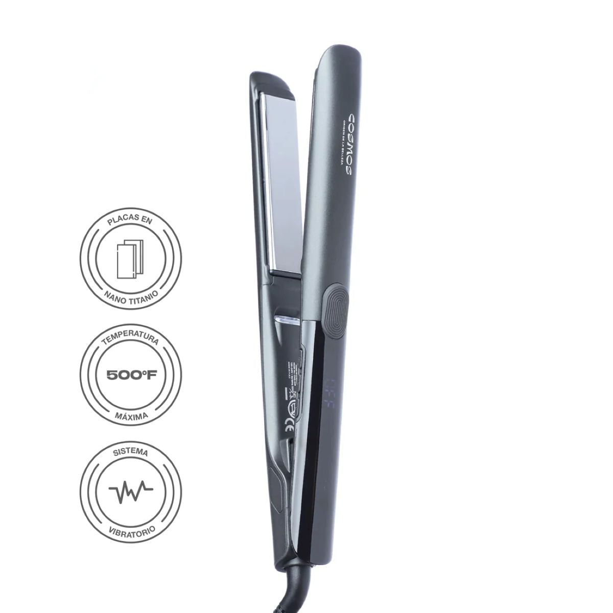 Plancha para Cabello COSMOS SAGITTA CMS045 Placas ptc en Titanio