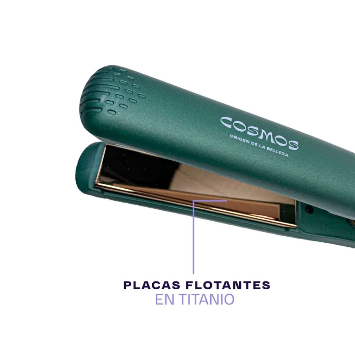 Plancha Cabello COSMO Lira CMS-535L Titanio Verde