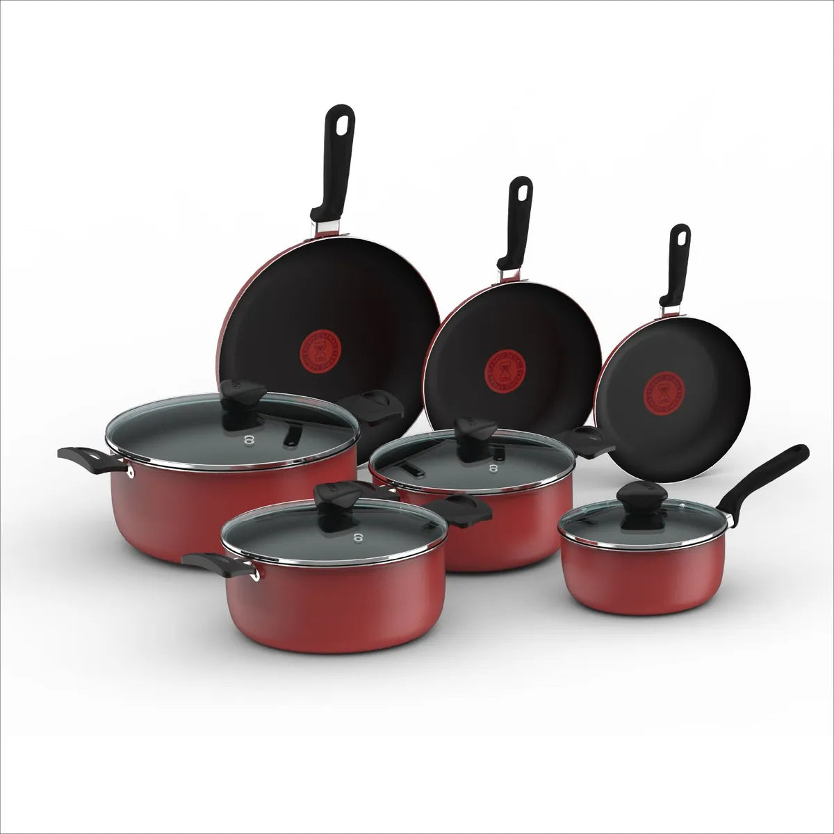 Bateria IMUSA 5819400 11 Piezas A/PT TV Rojo