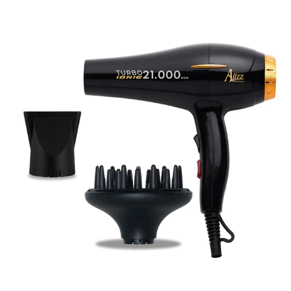 Secador ALIZZ Super Ionit 21000 Negro Con Difusor