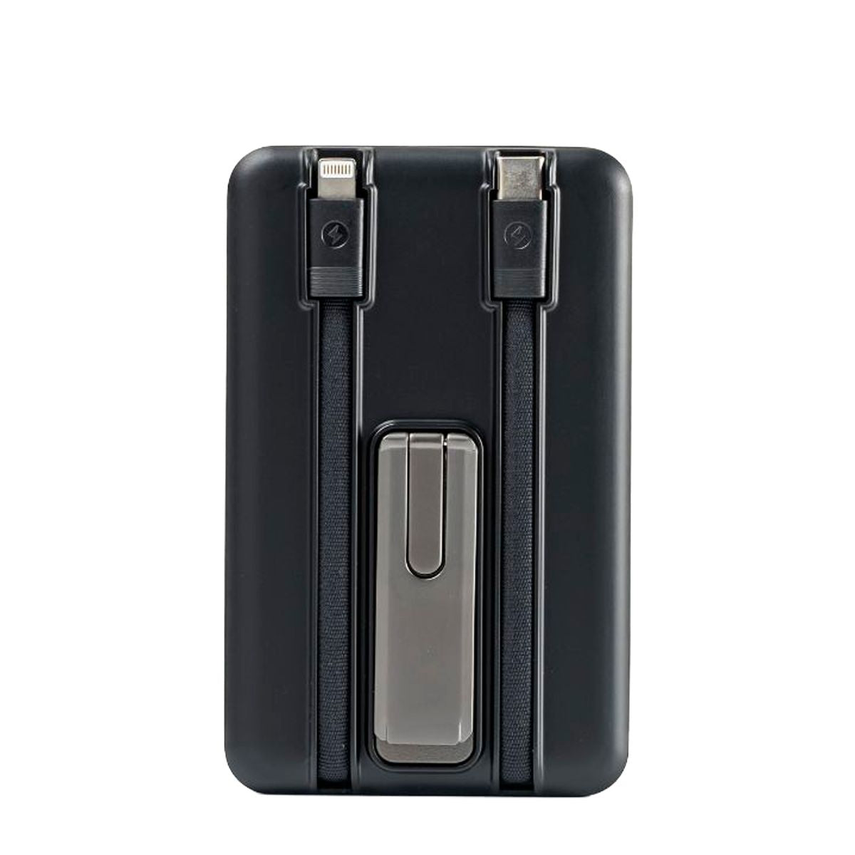 Batería portátil WiWU WI-P056 de 10000mAh con cable dual color negro
