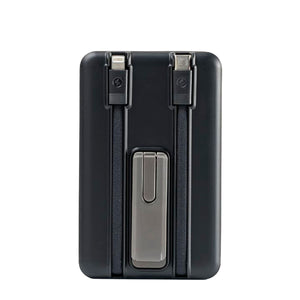 Batería portátil WiWU WI-P056 de 10000mAh con cable dual color negro