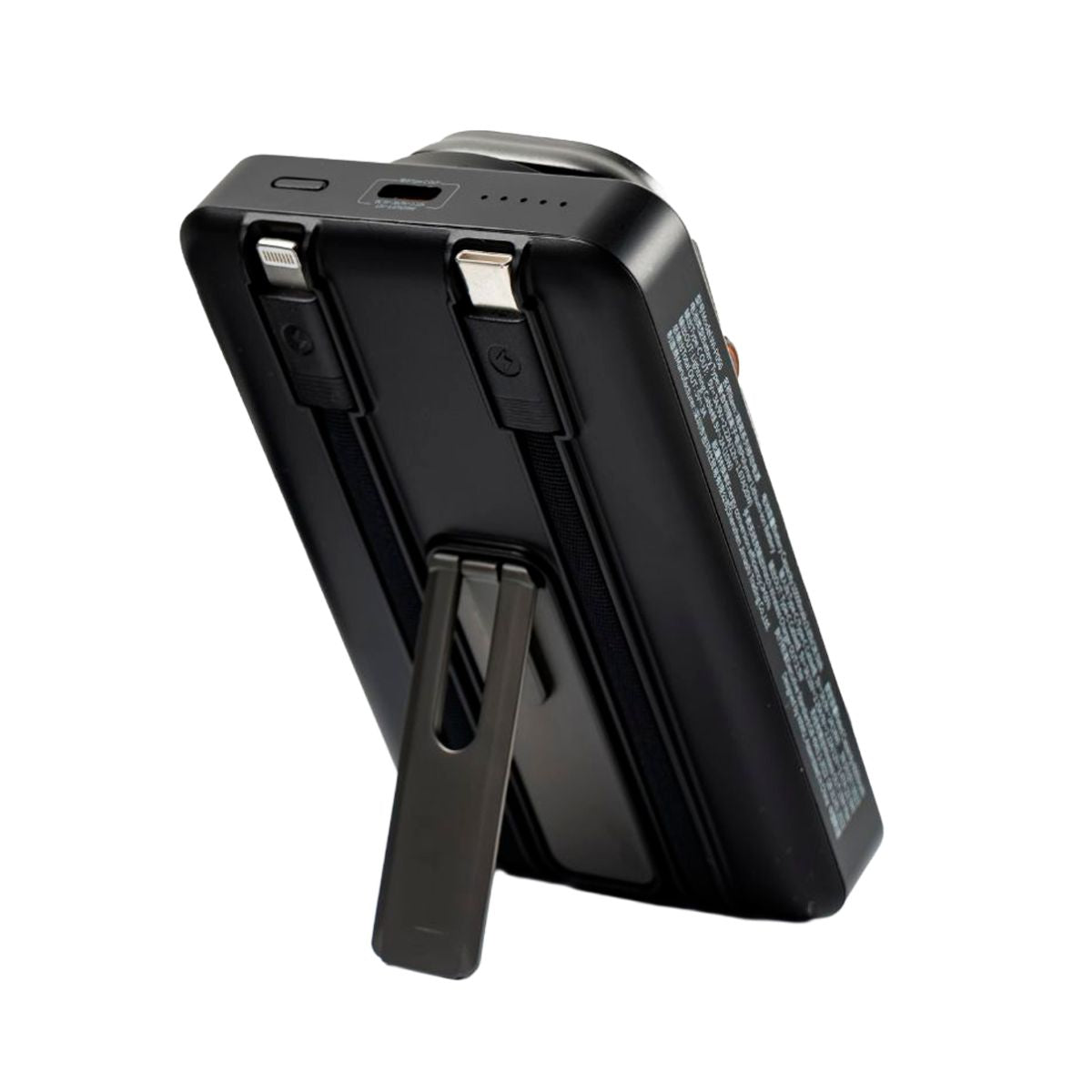 Batería portátil WiWU WI-P056 de 10000mAh con cable dual color negro
