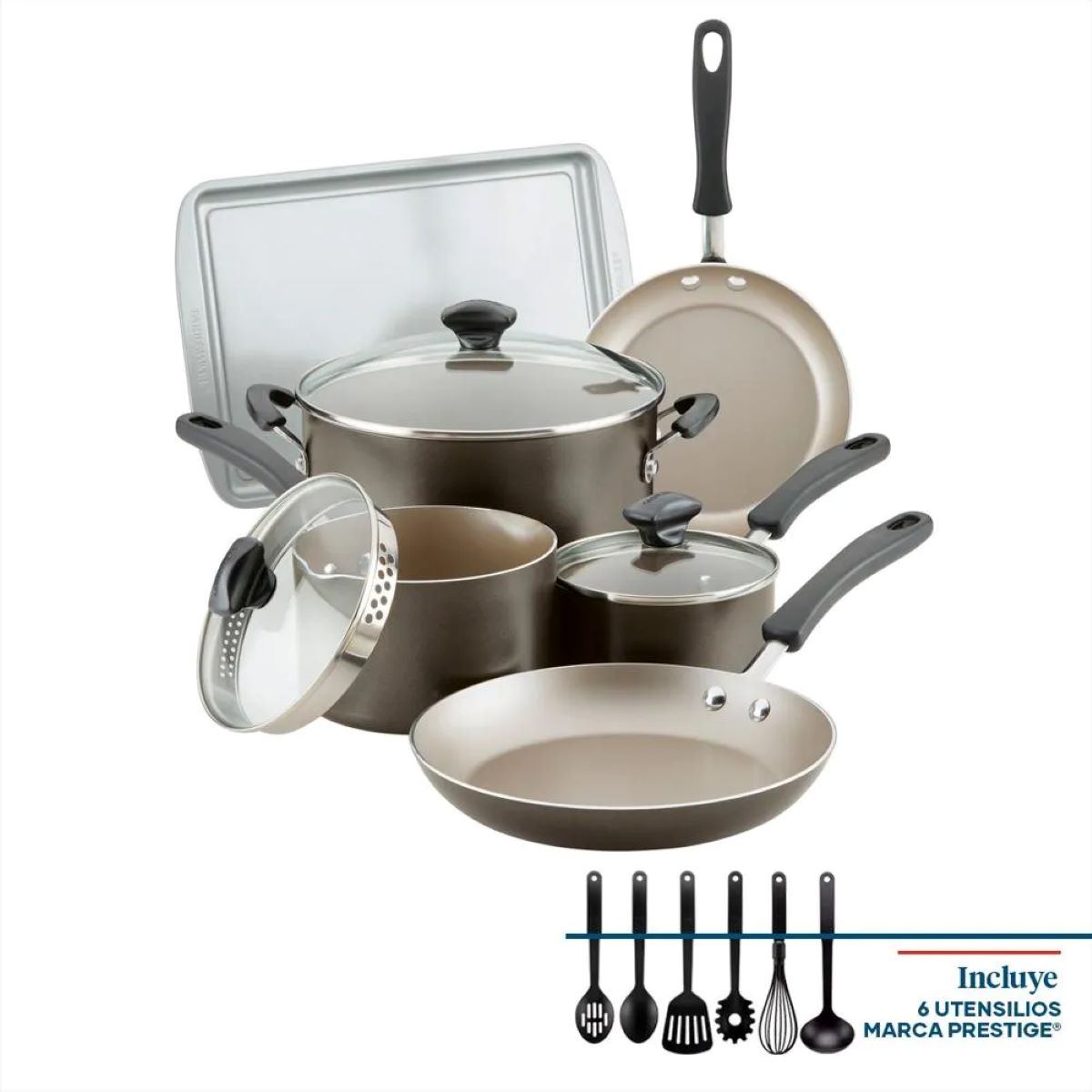 Batería FARBERWARE 15 Piezas 22293 Antiadherente