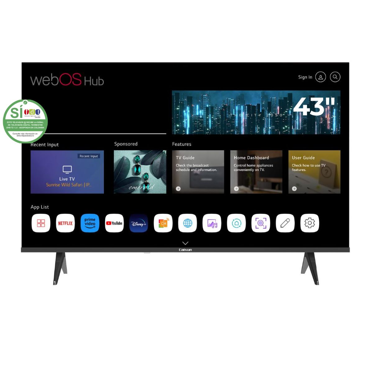 Televisor CAIXUN 43" C43VAFW WebOs FHD