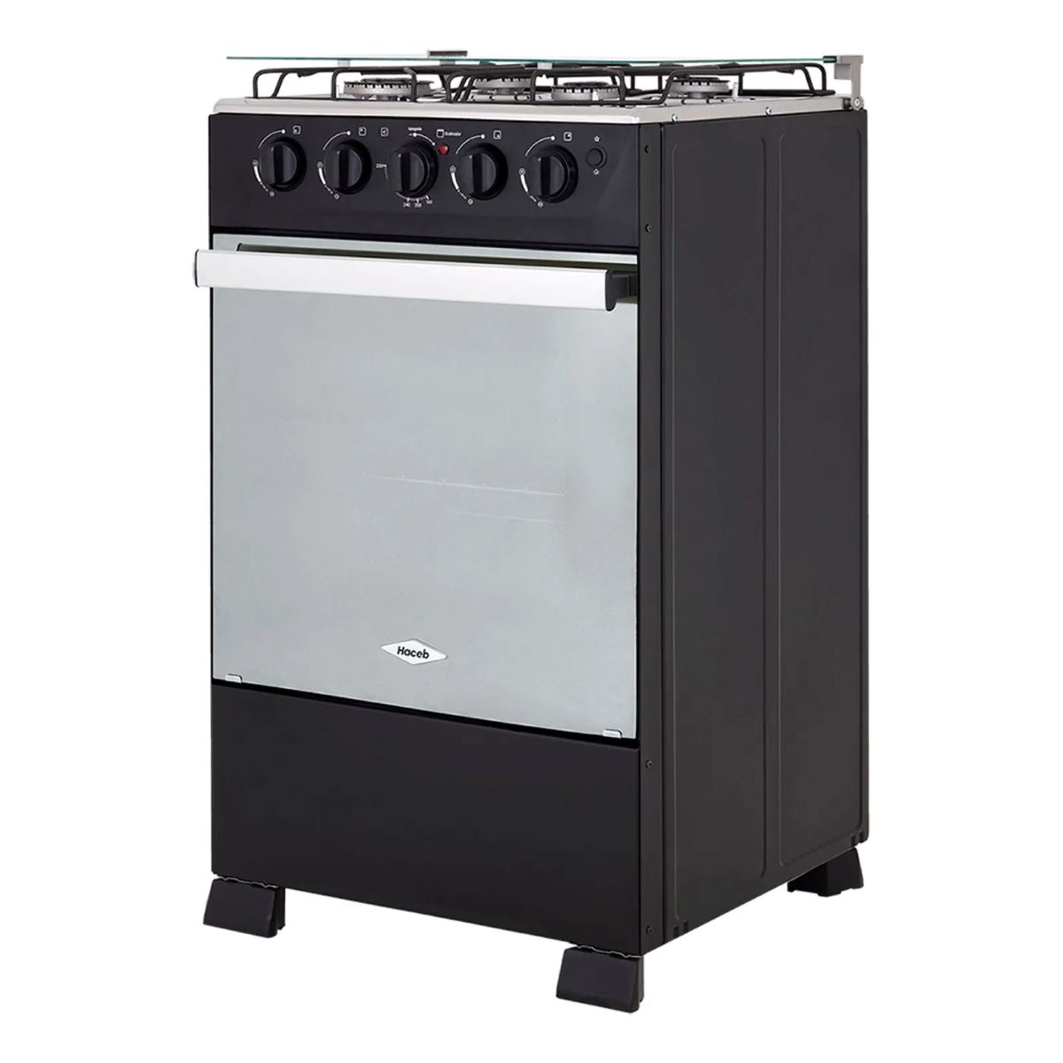 Estufa HACEB CC ROMERO REFLEX 50V Gas Natural Negra