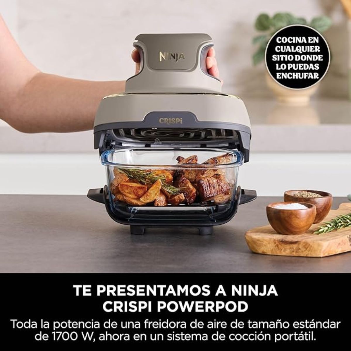 Freidora de Aire NINJA CRISPI 4 en 1 FN101GY Digit Intuitivos