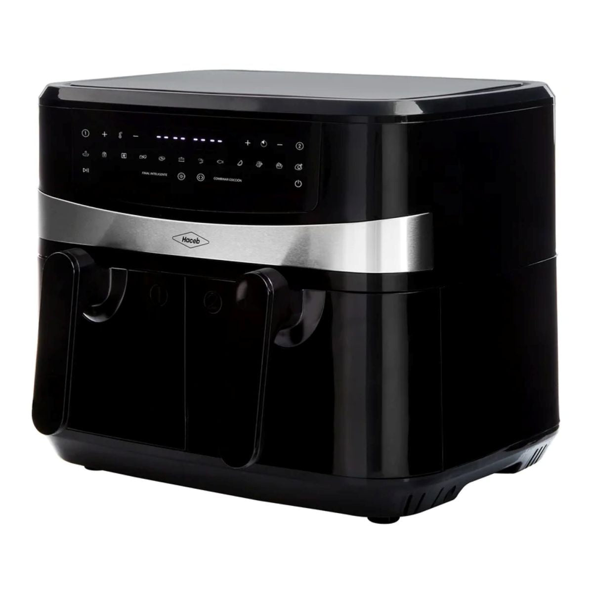 Freidora De Aire HACEB Doble Canasta 8 Litros Negro