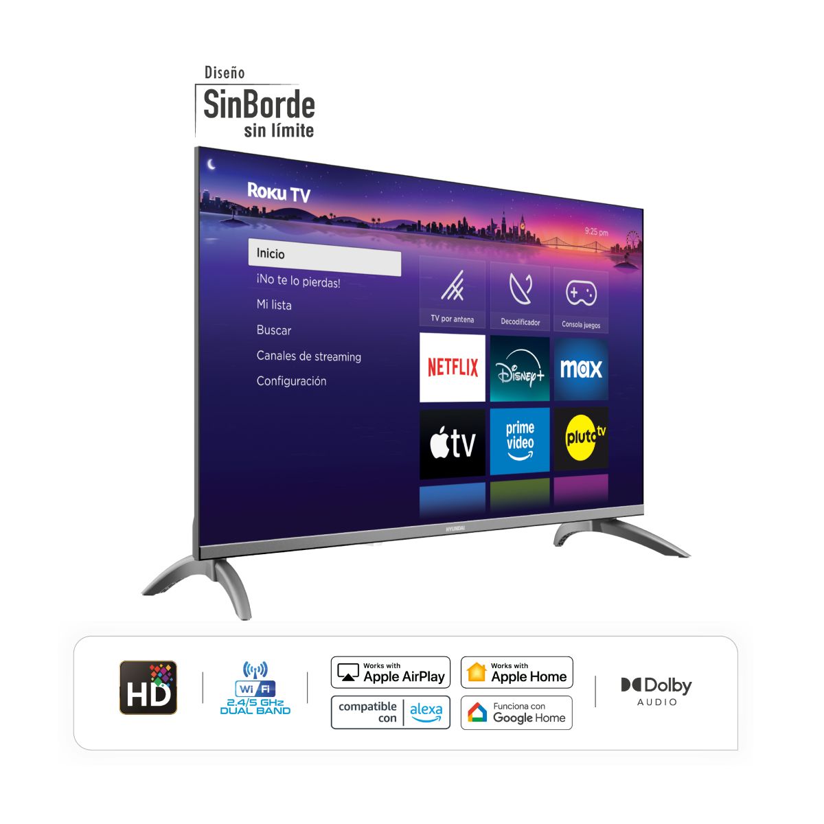 Televisor HYUNDAI 32" HYLED3257RiM HD Roku