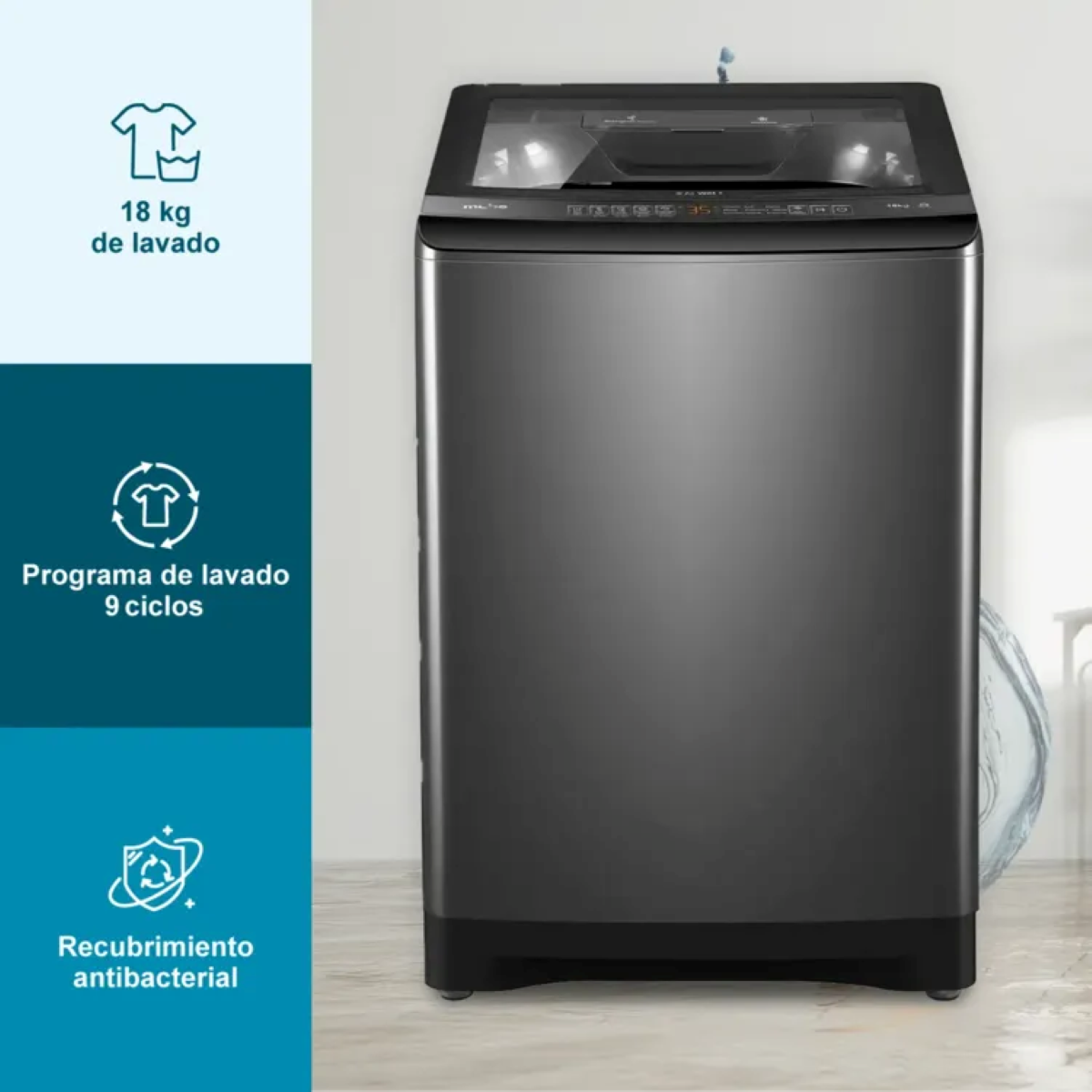 Lavadora MABE 18Kg AUT LMA8120WDGAB0