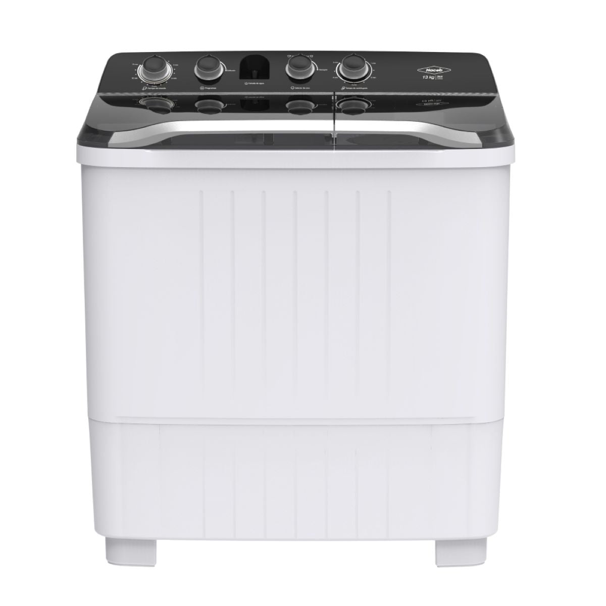 Lavadora HACEB LAV 13 KG SA Doble tina Blanca