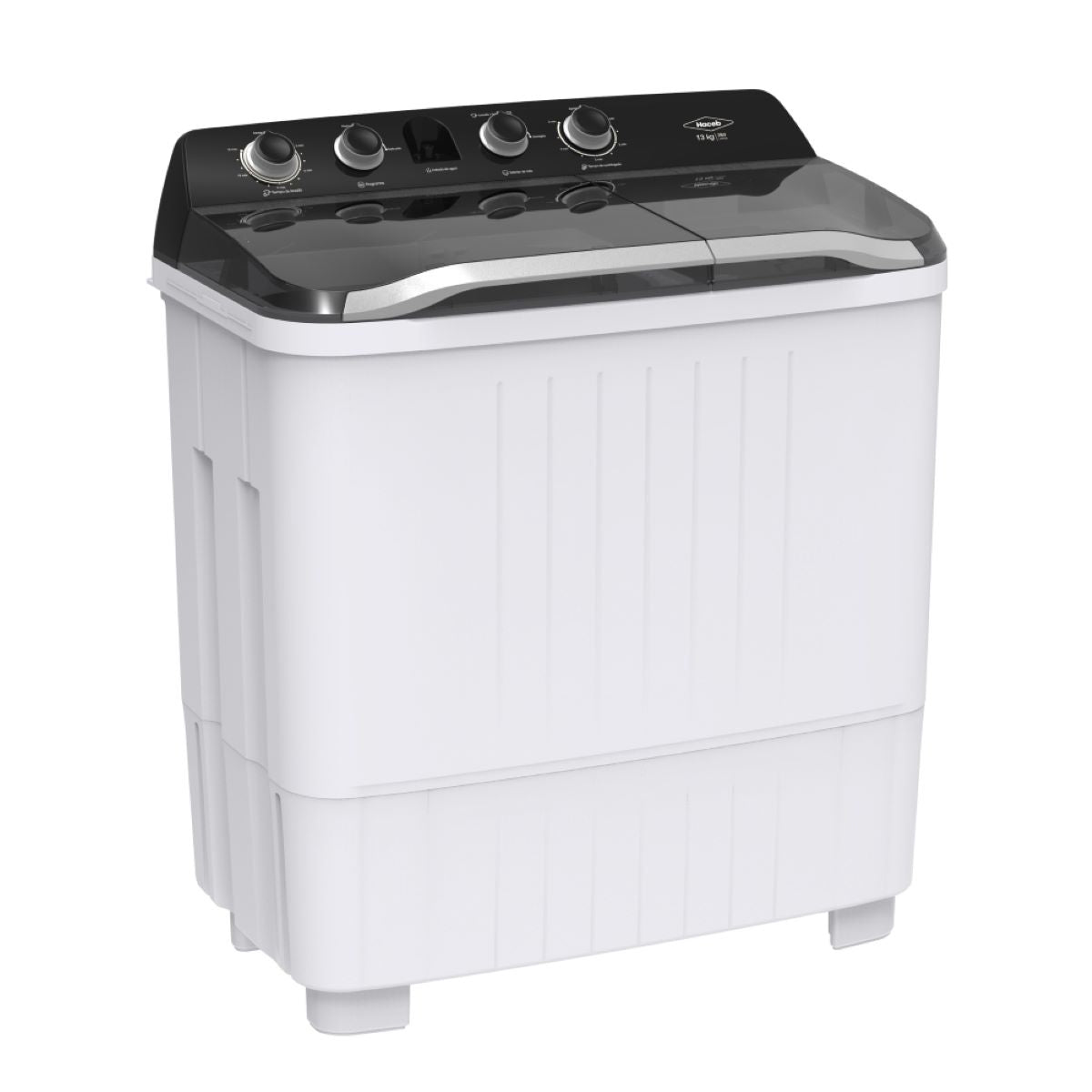 Lavadora HACEB LAV 13 KG SA Doble tina Blanca