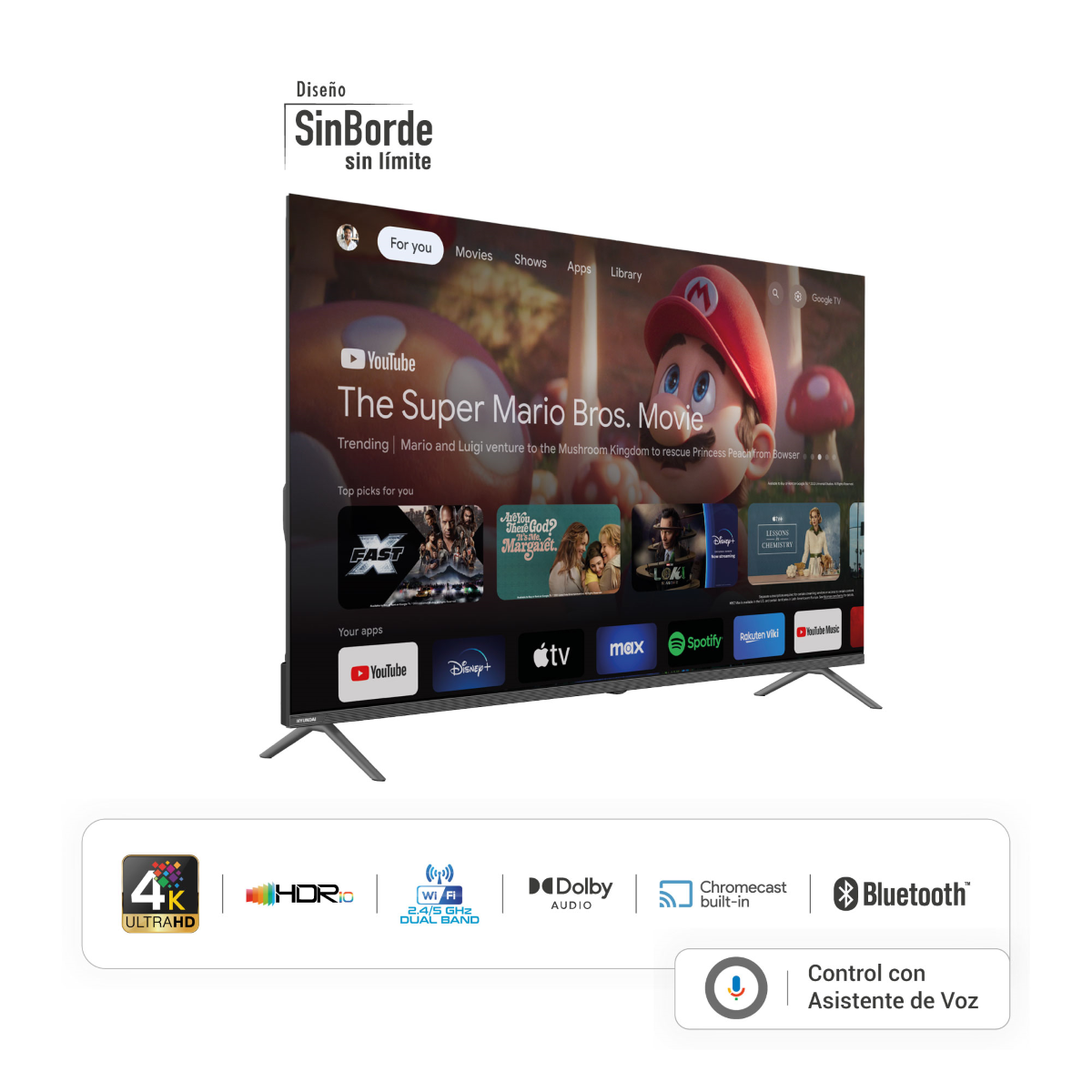 Miniled HYUNDAI 55" QLED HYLED5530QMG  4K